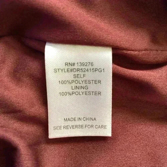 DR2 Collared Long Sleeve Floral  Tiered maxi Shirt Dress Red Wine Sz Medium - Picture 7 of 10